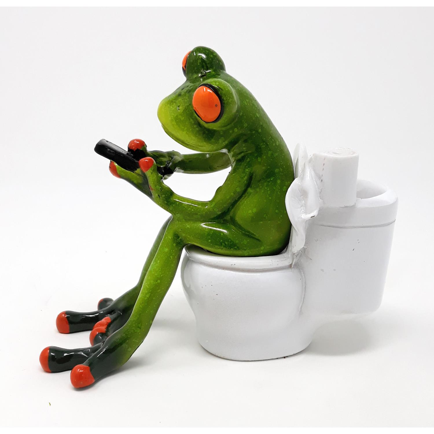 Frosch Toilette Formano Dekofigur & | grün Serien auf | | Dekofiguren und Objekte | Formano Poly Froschhausen Marken Home CreaFlor