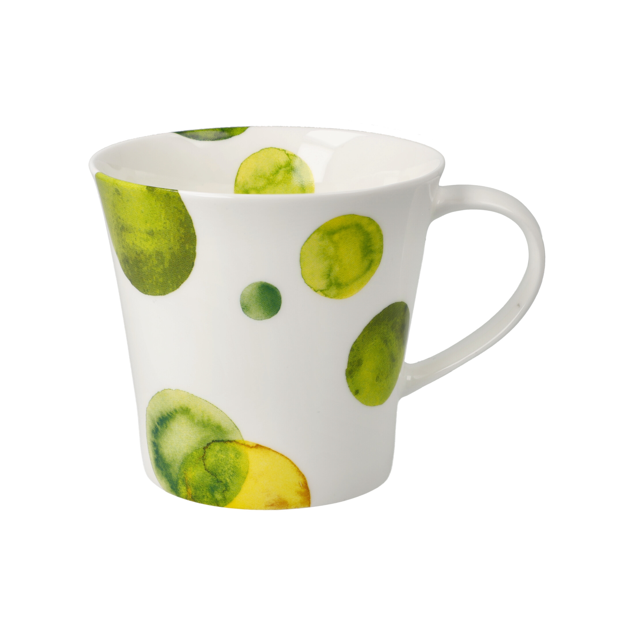 LIMETTE | CreaFlor Tasse gelb Becher für COLORI Porzellan 350ml grün Genießen Kaffeebecher | Home Untertassen Goebel Kochen Tassen, | weiß & Becher, und Punkte |